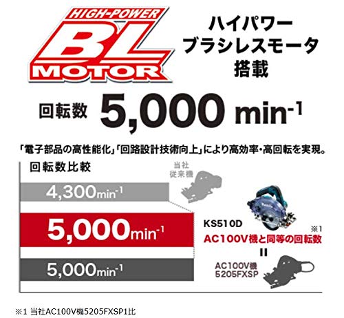 마키타 KS510DRG 14.4V 125mm 충전 원형톱 이미지 4