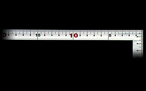 신와 권금 실버 10634 30cm 직각자 표리동목 JIS 이미지 2