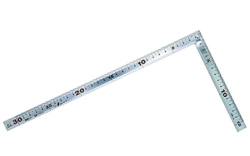 신와 권금 실버 10634 30cm 직각자 표리동목 JIS