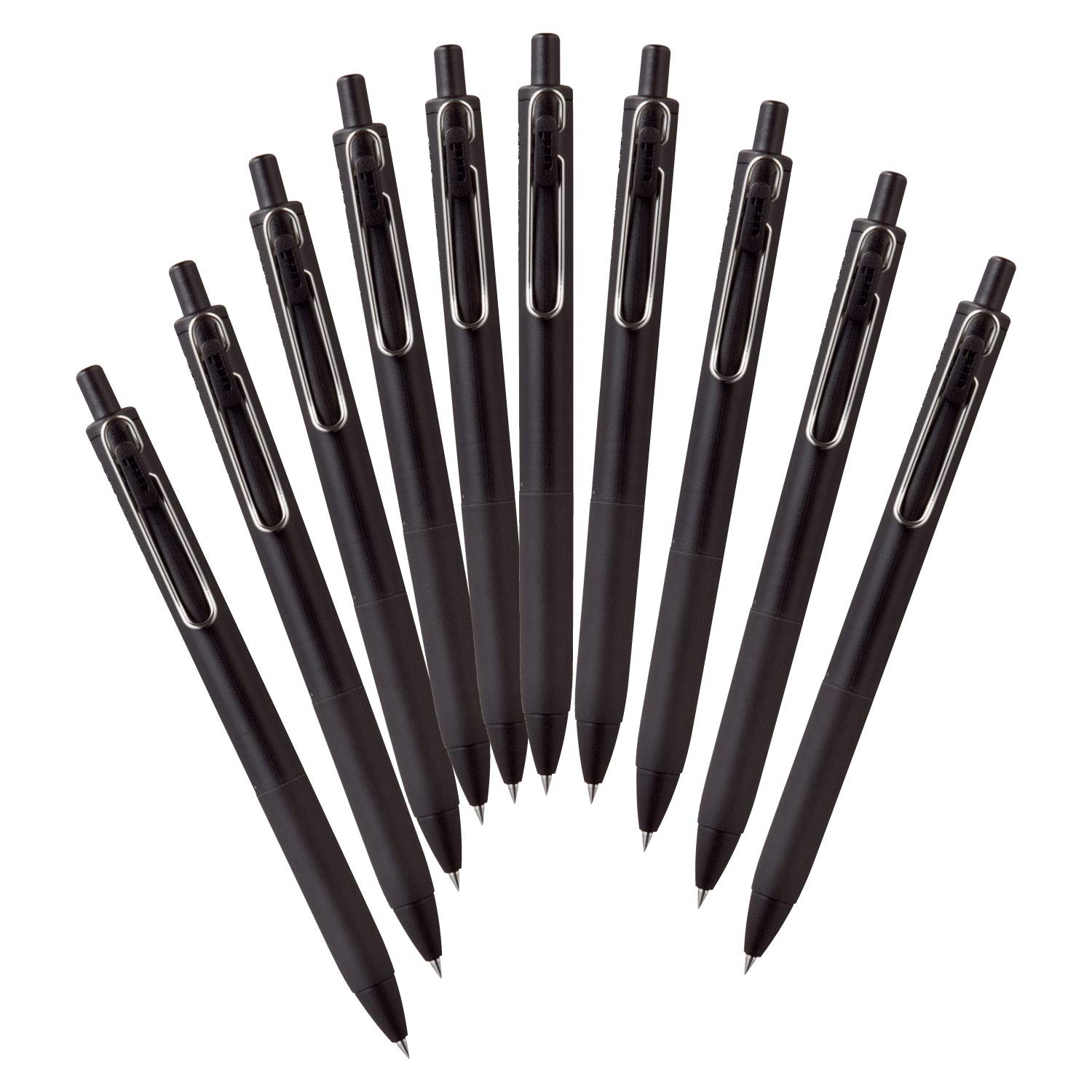 미쓰비시 연필 유니볼원 블랙바디 UMNS05BK.24 0.5mm 젤펜 10개입 본체 단품