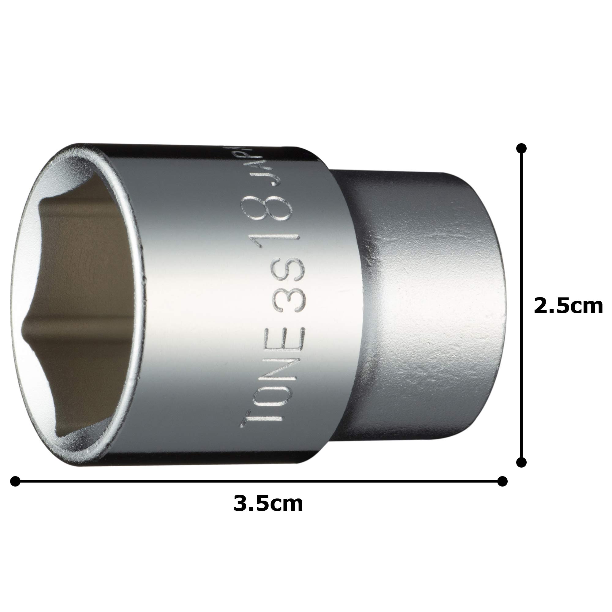 토네 HP3S-18 6각 소켓 18mm 이미지 5