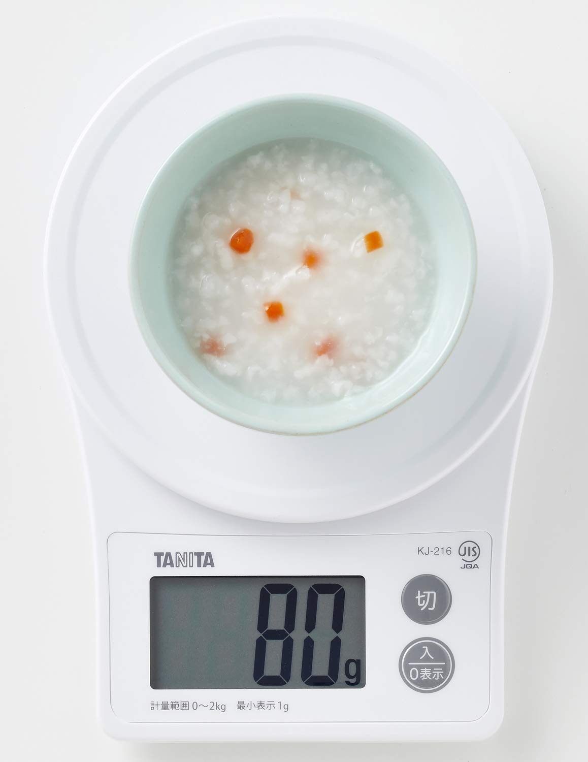 타니타 화이트 KJ-216 2kg 디지털 05 White 1g 단위 최대 2000g 무게 이미지 4