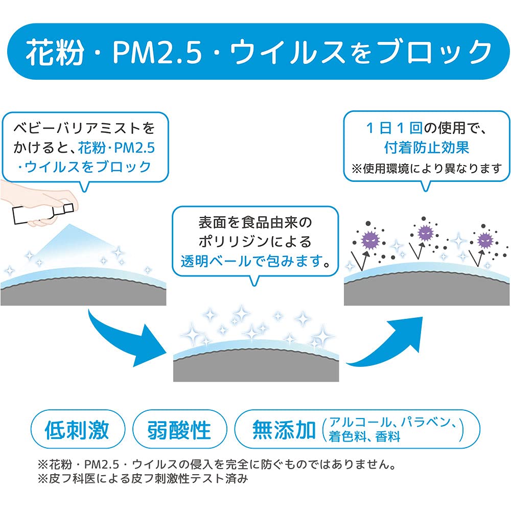 피죤 이온가드 베이비 배리어 미스트 50ml 2개입 50ml 이미지 3