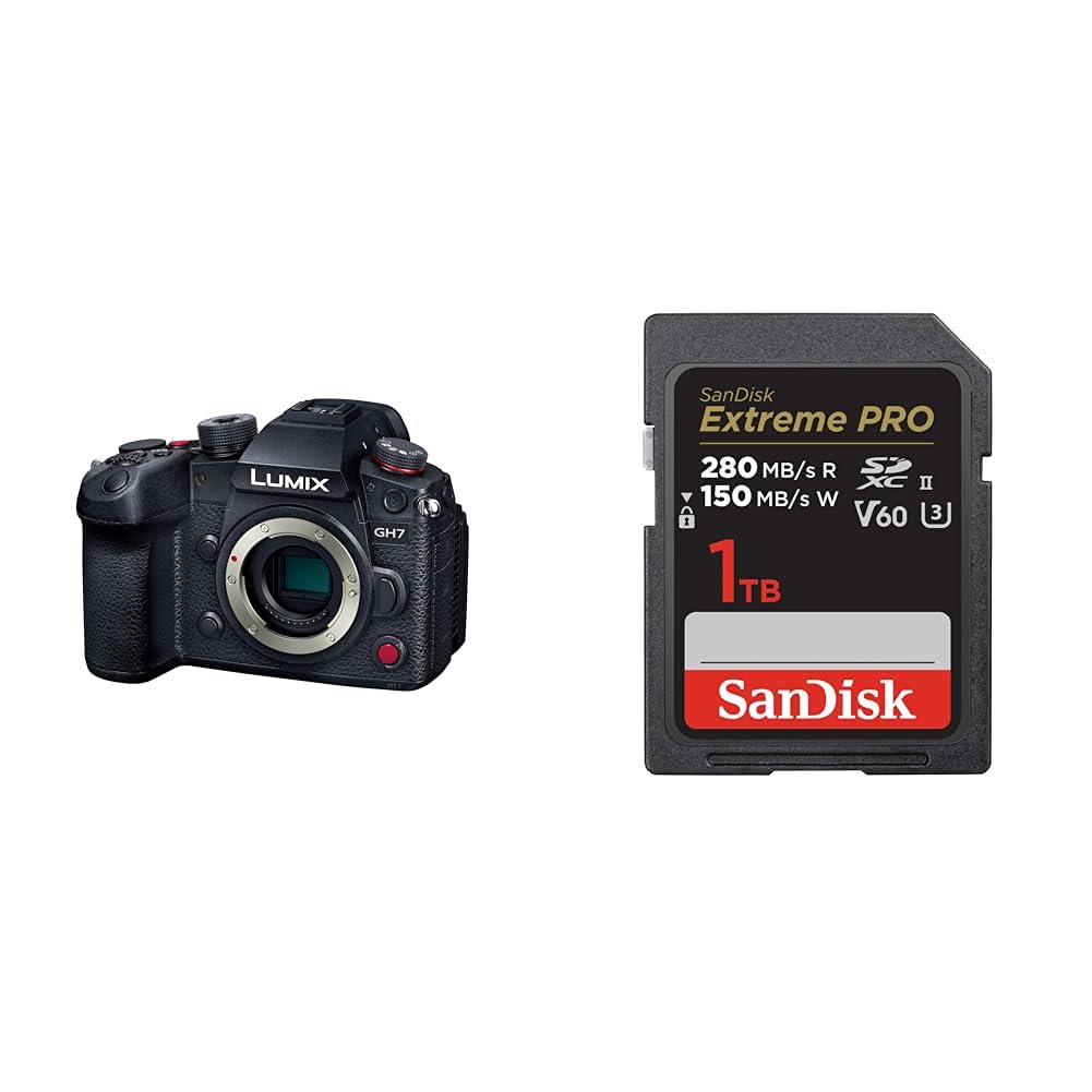 파나소닉 루믹스 DC-GH7 블랙 1TB 미러리스 카메라