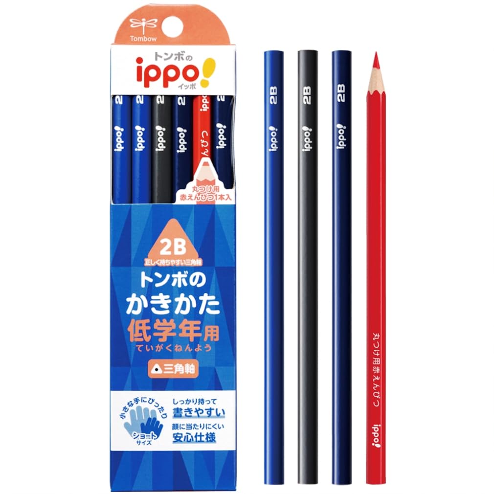 톰보 ippo 네이비 MP-SEPA01-2B 저학년용 삼각 연필 2B 1개