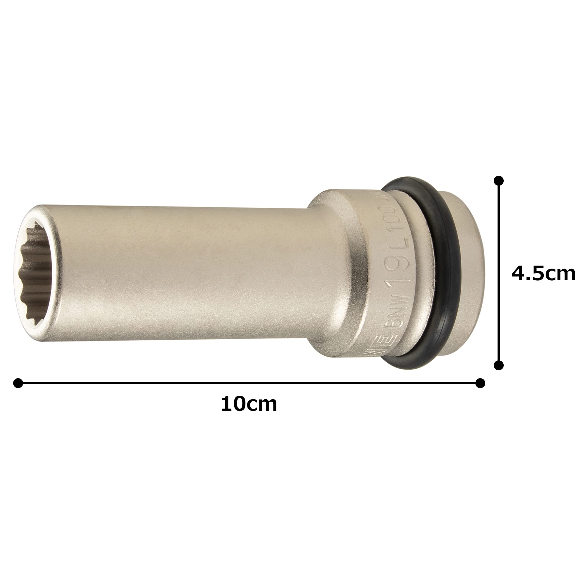 토네 6NW-19L100 19mm 임팩트 롱소켓 12각 이미지 4