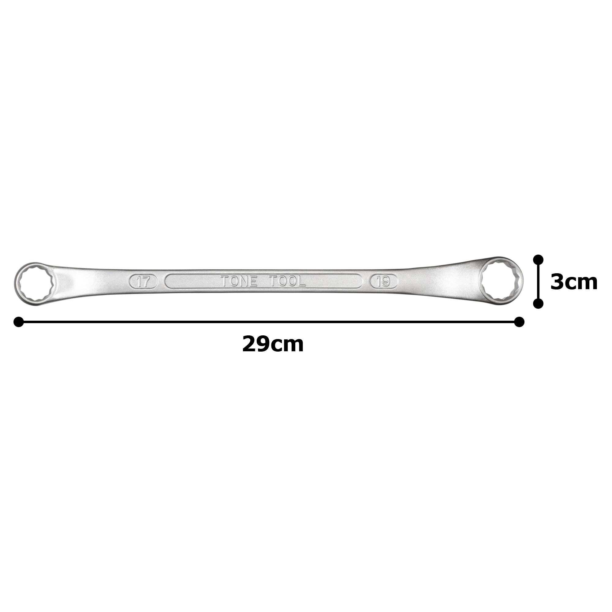 토네 롱 메카닉 옵셋렌치 HPM44-1719 17x19mm 45도 이미지 5