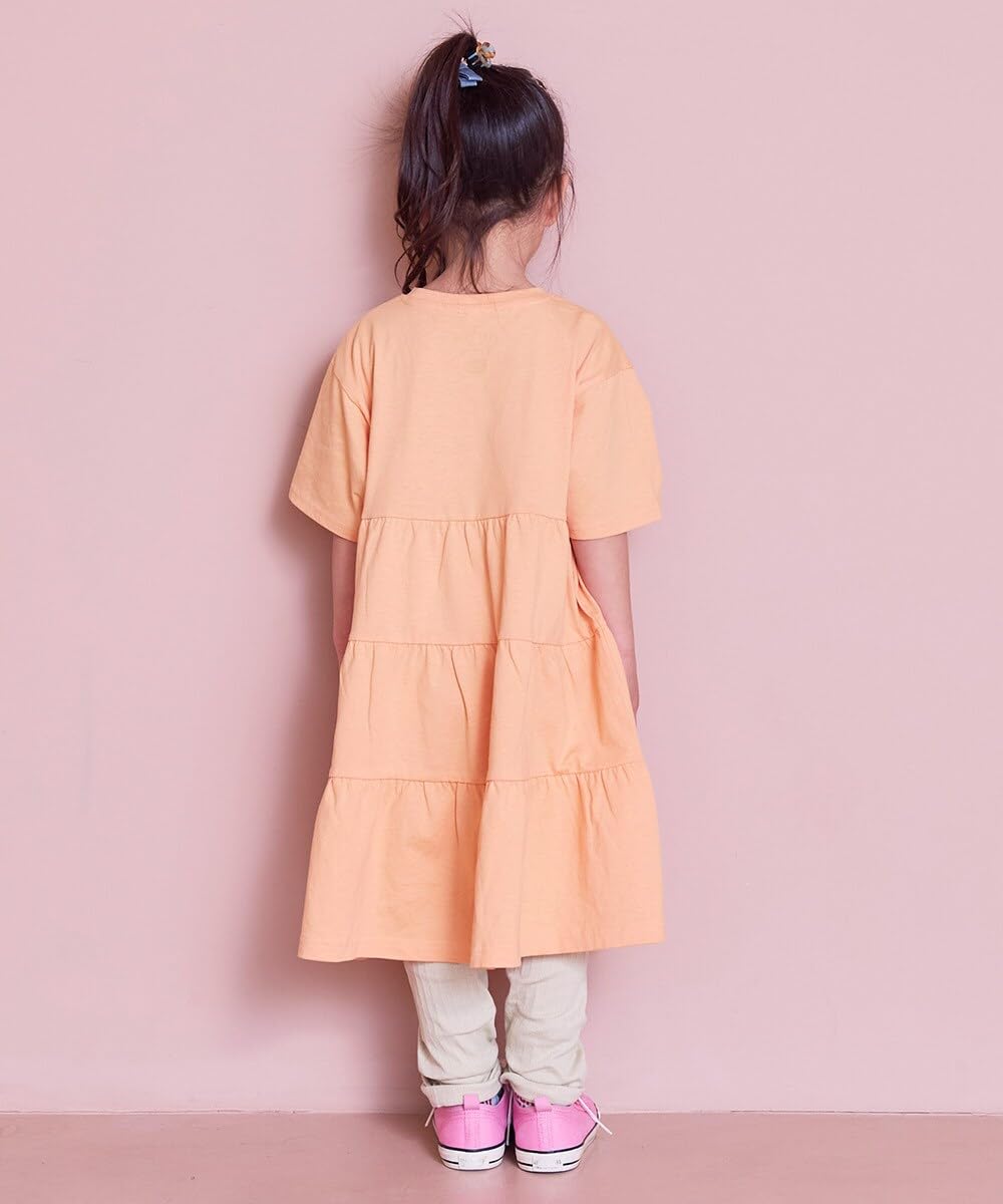 마키즈 COTTON from U.S.A 티어드 반소매 원피스 B11 오프화이트 헤더 90 이미지 6