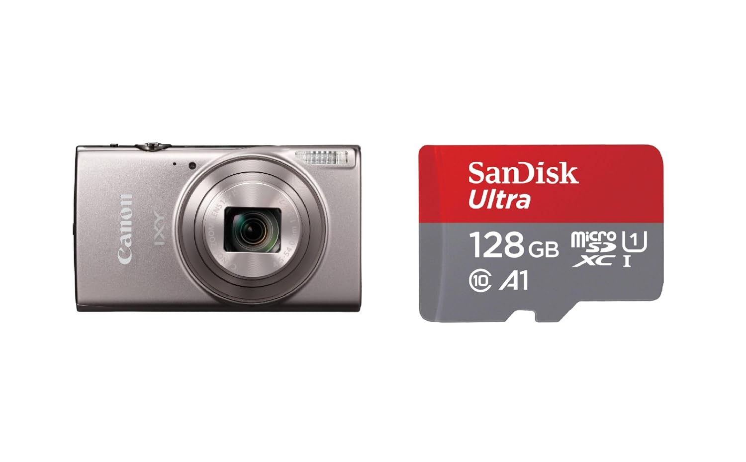 캐논 IXY650 화이트 콤팩트 디지털 카메라 128GB 메모리 세트