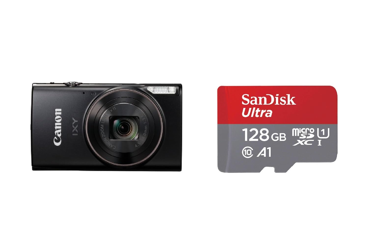 캐논 IXY650 블랙 콤팩트 디지털 카메라 128GB 메모리 세트