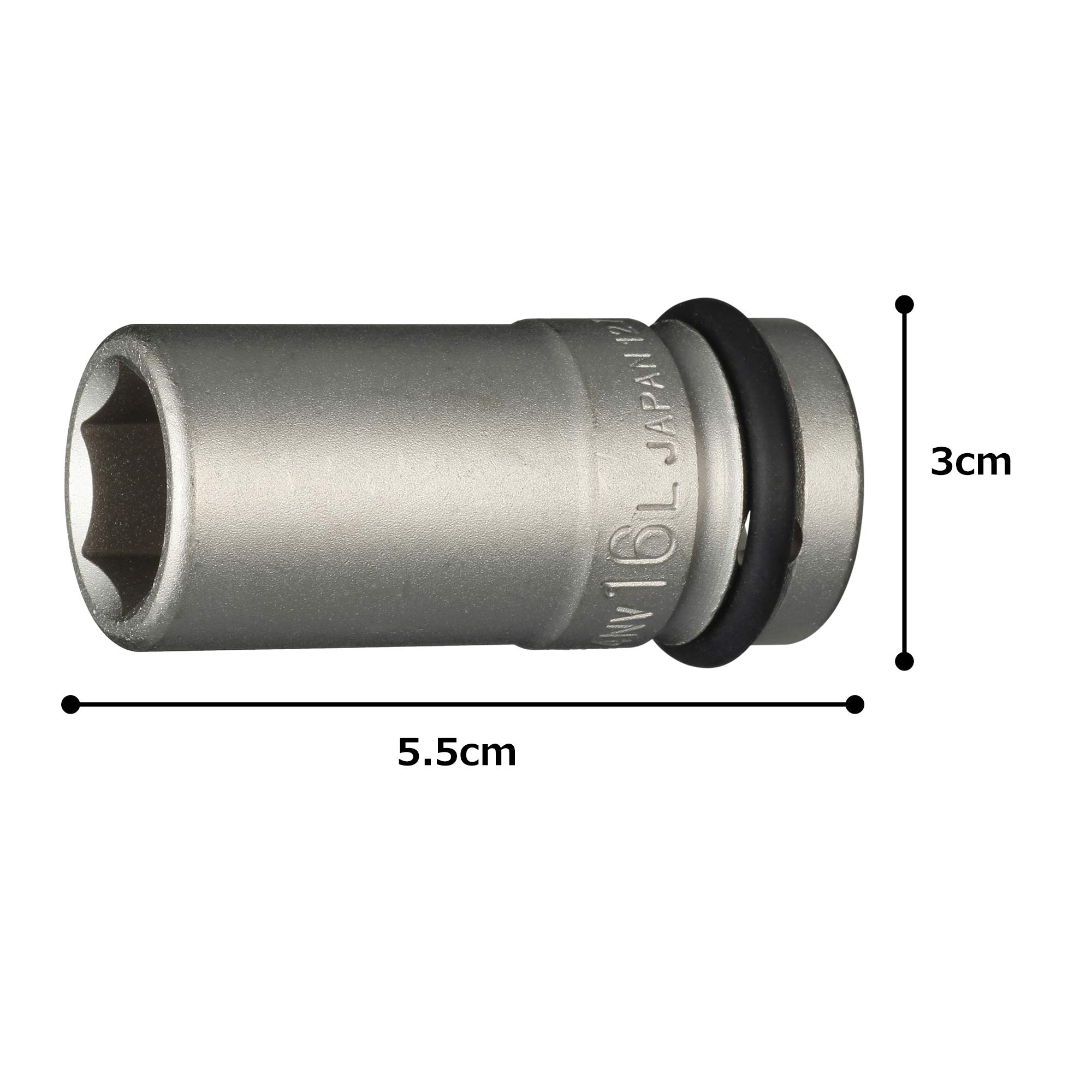 토네 HP4NV-16L 16mm 임팩트 롱소켓 이미지 5