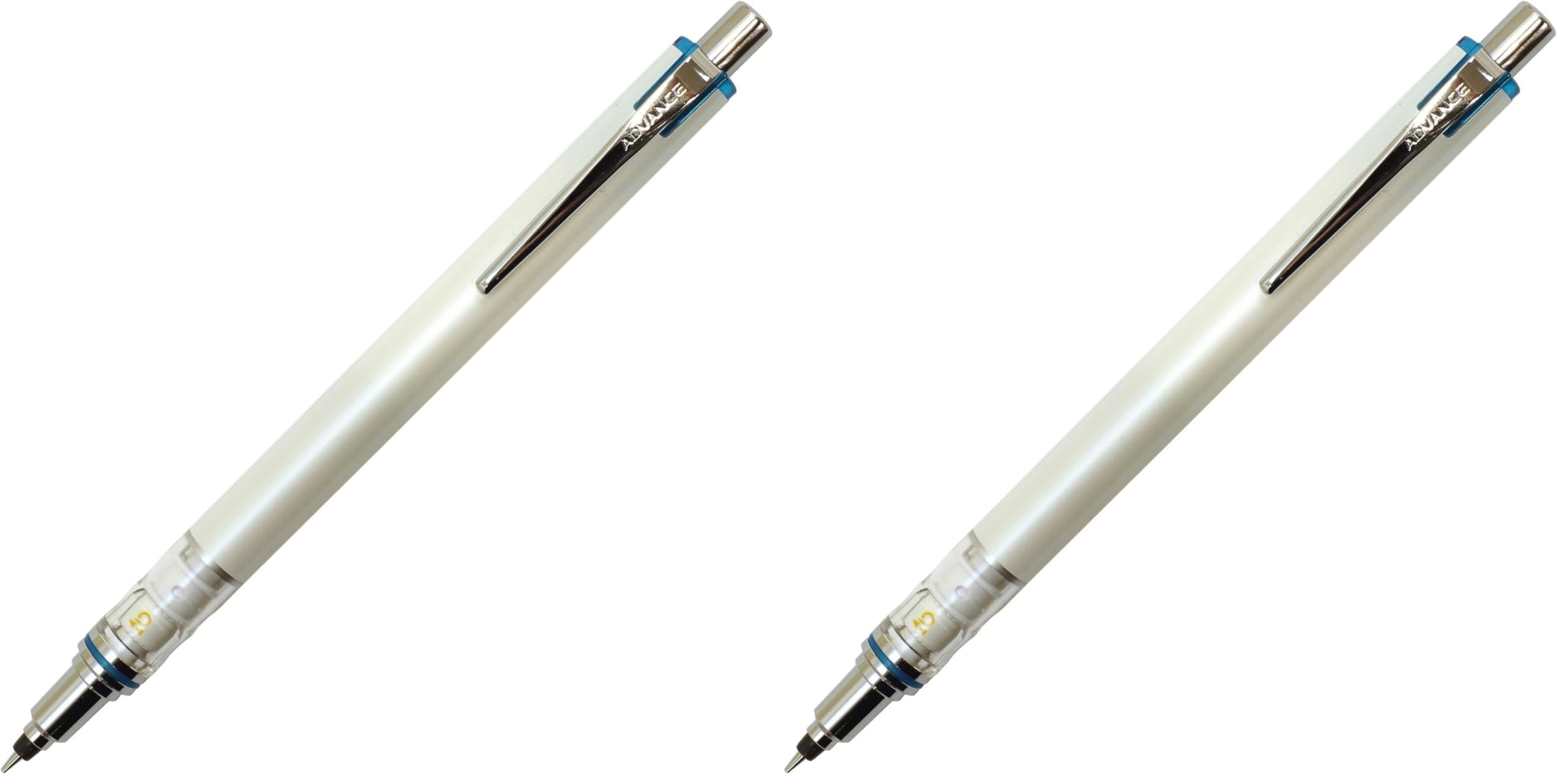 미쓰비시 연필 쿠루토가 어드밴스 화이트 M35591P.1 0.3mm 샤프 심꺾임방지 2개