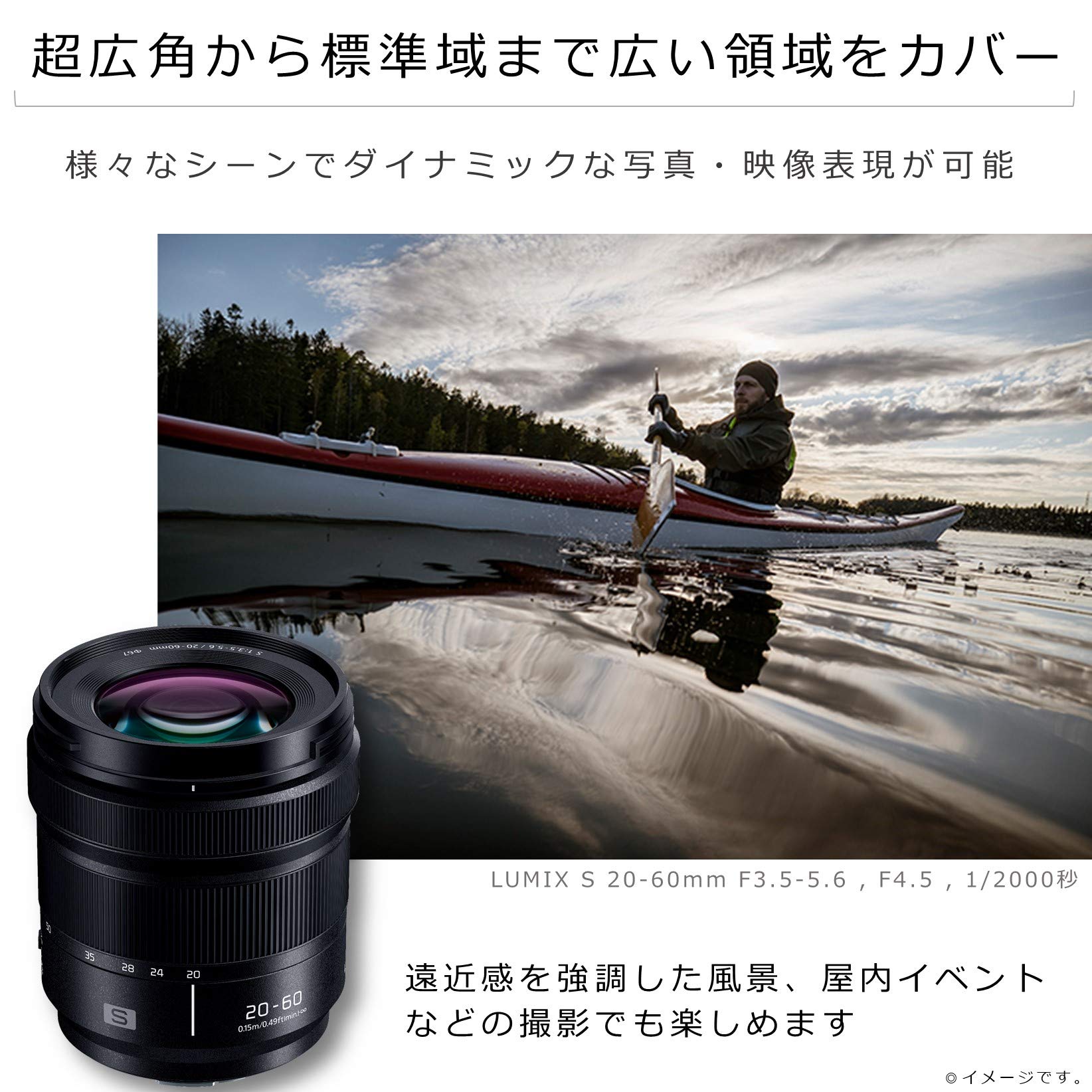 파나소닉 루믹스 S 20-60mm F3.5-5.6 표준 줌렌즈 블랙 이미지 3