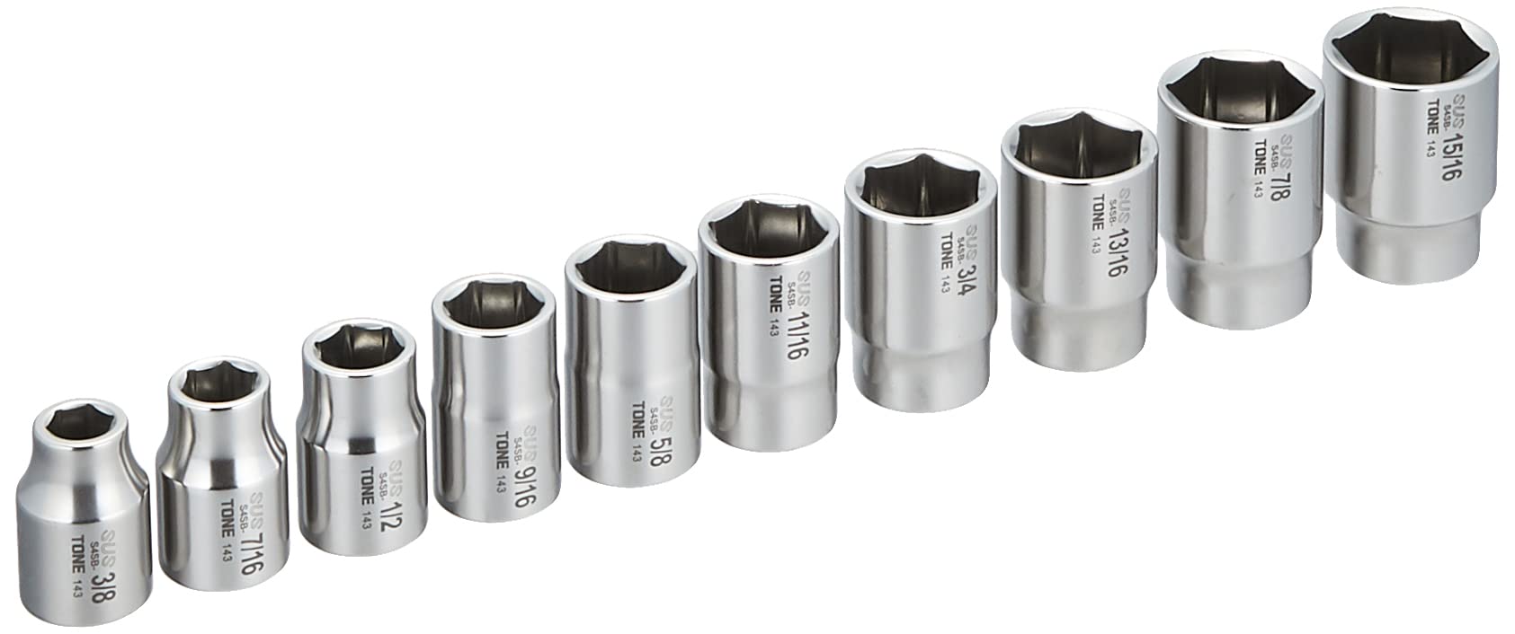 토네 SUS 소켓 세트 SHSB410 12.7mm 10종 6각 홀더포함