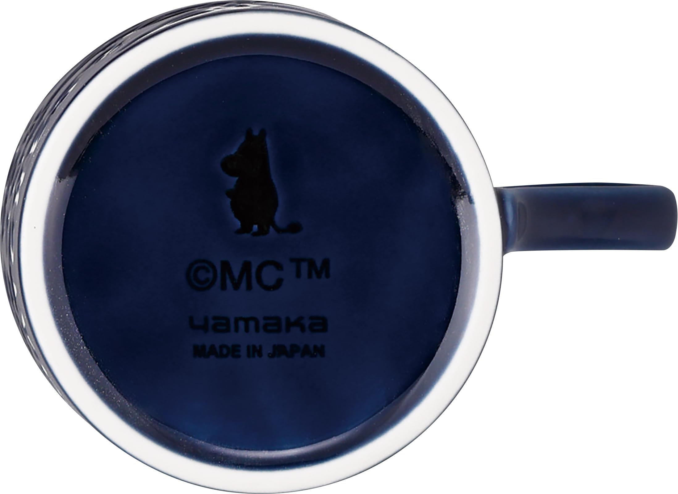 야마카 무민 키리에 스나프킨 머그컵 MM9003-11 320ml 네이비 앤틱 이미지 4