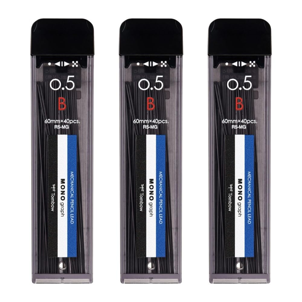 톰보 모노그래프 MG 0.5mm B 샤프심 ECG320 모노컬러 3개 1개입