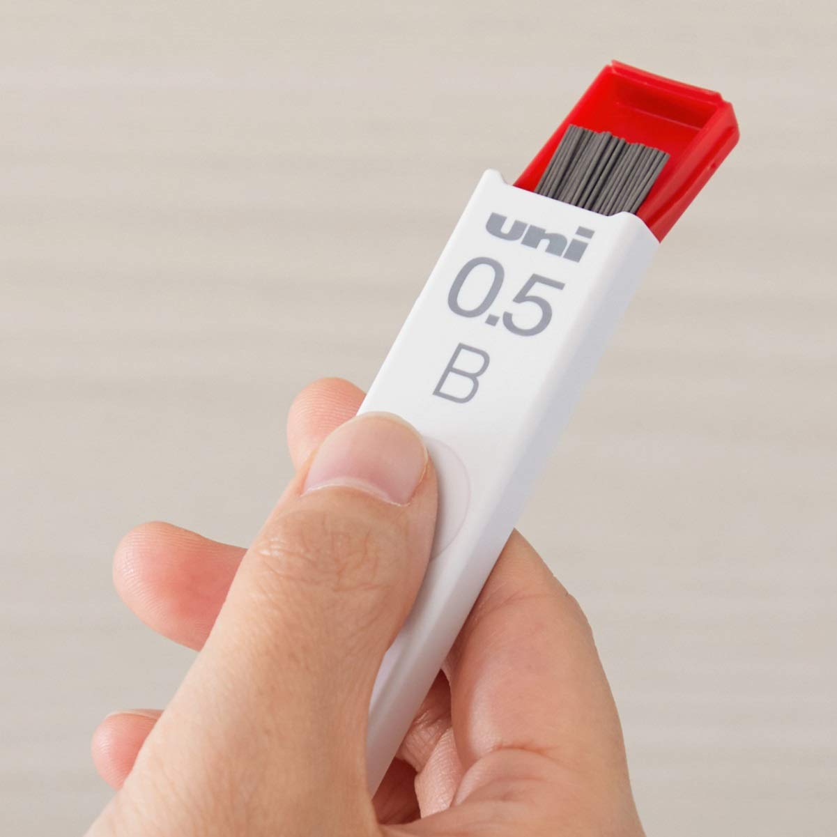 미쓰비시 연필 유니 ULS0540B 0.5mm B 샤프심 화이트 이미지 2