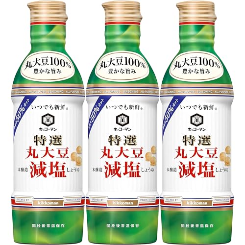 기꼬만 언제나신선 특선 저염 통대두 간장 450ml 3개입