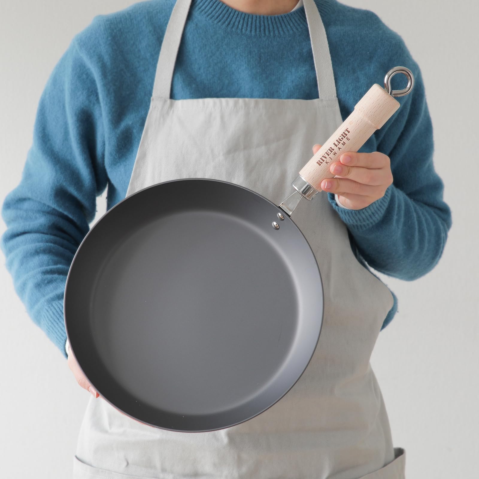 리버라이트 키와메 철 두꺼운 프라이팬 28cm 스타트팩 이미지 6