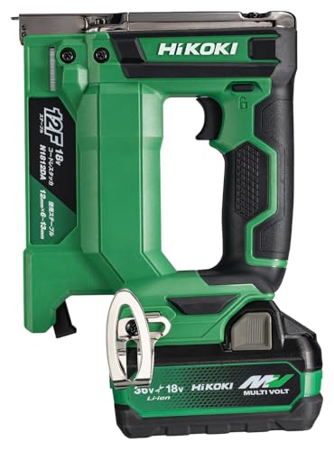 하이코키 N1812DA 18V 12mm 충전 타카 배터리 충전기 케이스 세트