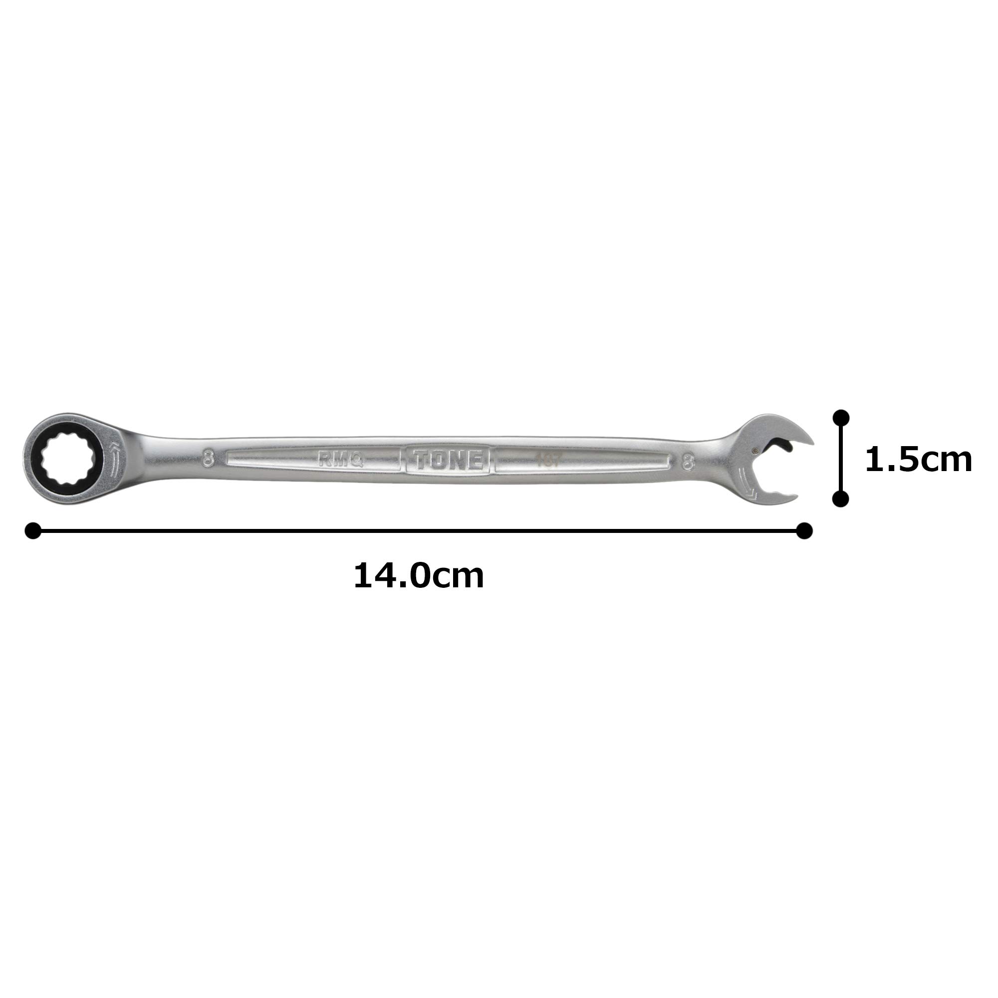토네 HPRMQ-08 8mm 퀵 라쳇 메가네 렌치 이미지 6