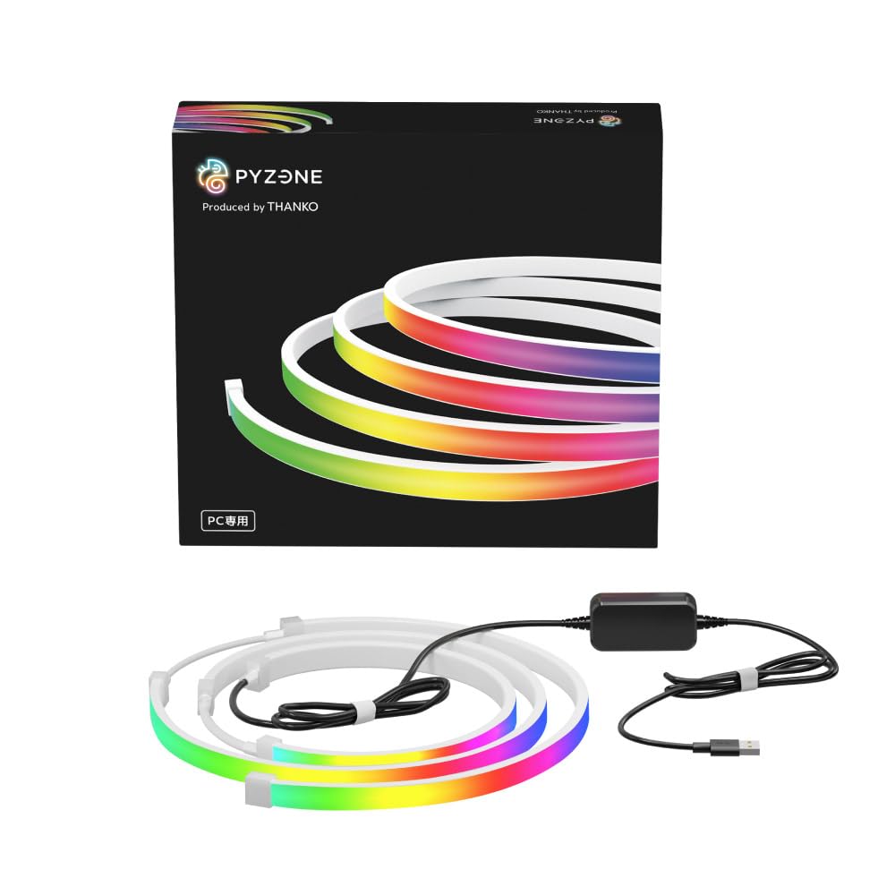 산코 THANKO PYZONE 모니터 연동 RGB LED 테이프 MBNATCSWH