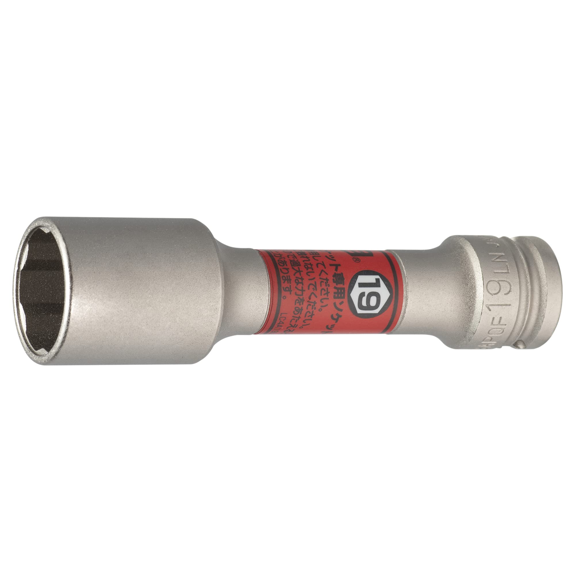 토네 레드 3APQF-19LN 19mm 퀵핏 박형 롱 휠너트 소켓 9.5mm 이미지 2