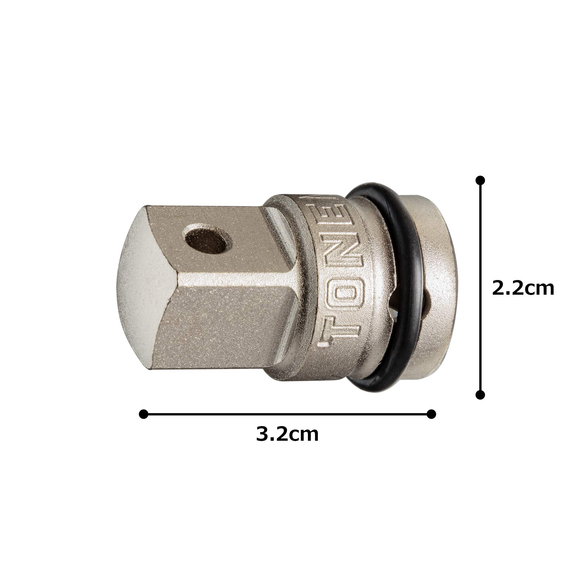 토네 NA34 임팩트 소켓 어댑터 9.5mm 12.7mm 변환 이미지 5