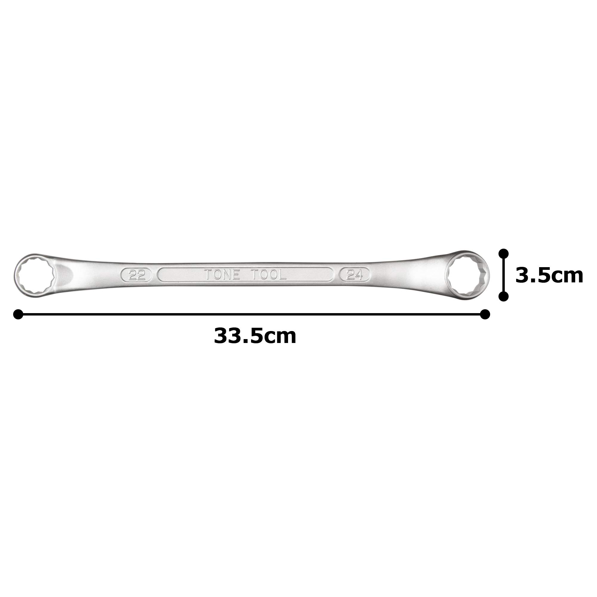 토네 롱 메카닉 옵셋렌치 HPM44-2224 22x24mm 45도 이미지 5