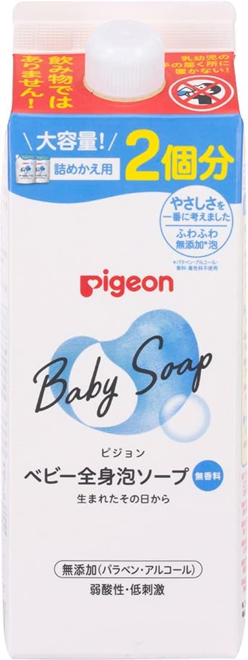 피죤 베이비 전신 거품 비누 무향 리필 800ml 무향