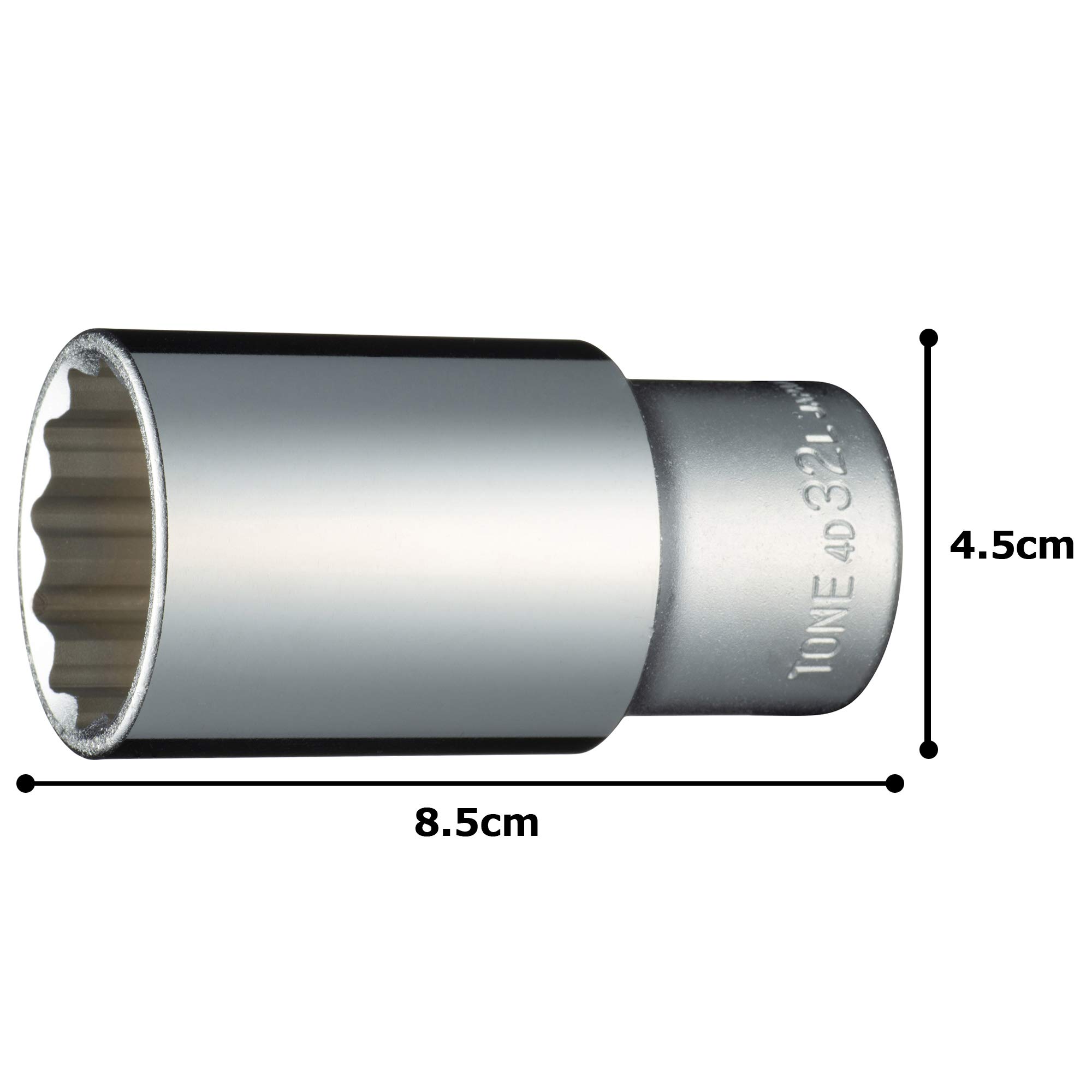 토네 HP4D-32L 32mm 12각 딥소켓 12.7mm 이미지 5