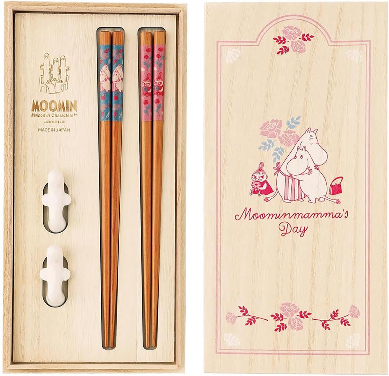 야마카 무민 페어 젓가락 세트 MM18000-842H 23cm 선물상자포함 1