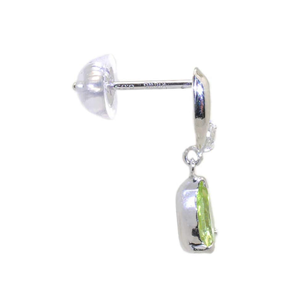교세라 페리도트 WEPN2012 4x6mm 피어싱 K18 화이트골드 8월 탄생석 이미지 3
