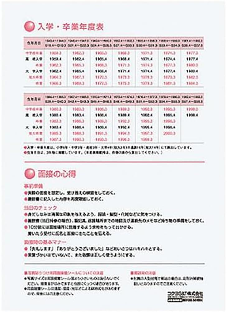 코쿠요 신-8NX10 B5 파트 아르바이트용 이력서 4매 10팩 세트 이미지 4