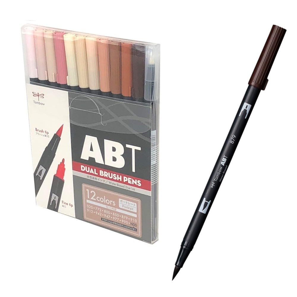 톰보 ABT 듀얼 브러쉬펜 포트레이트 AB-T12CPO 12색 M.12색 세트 포트레이트