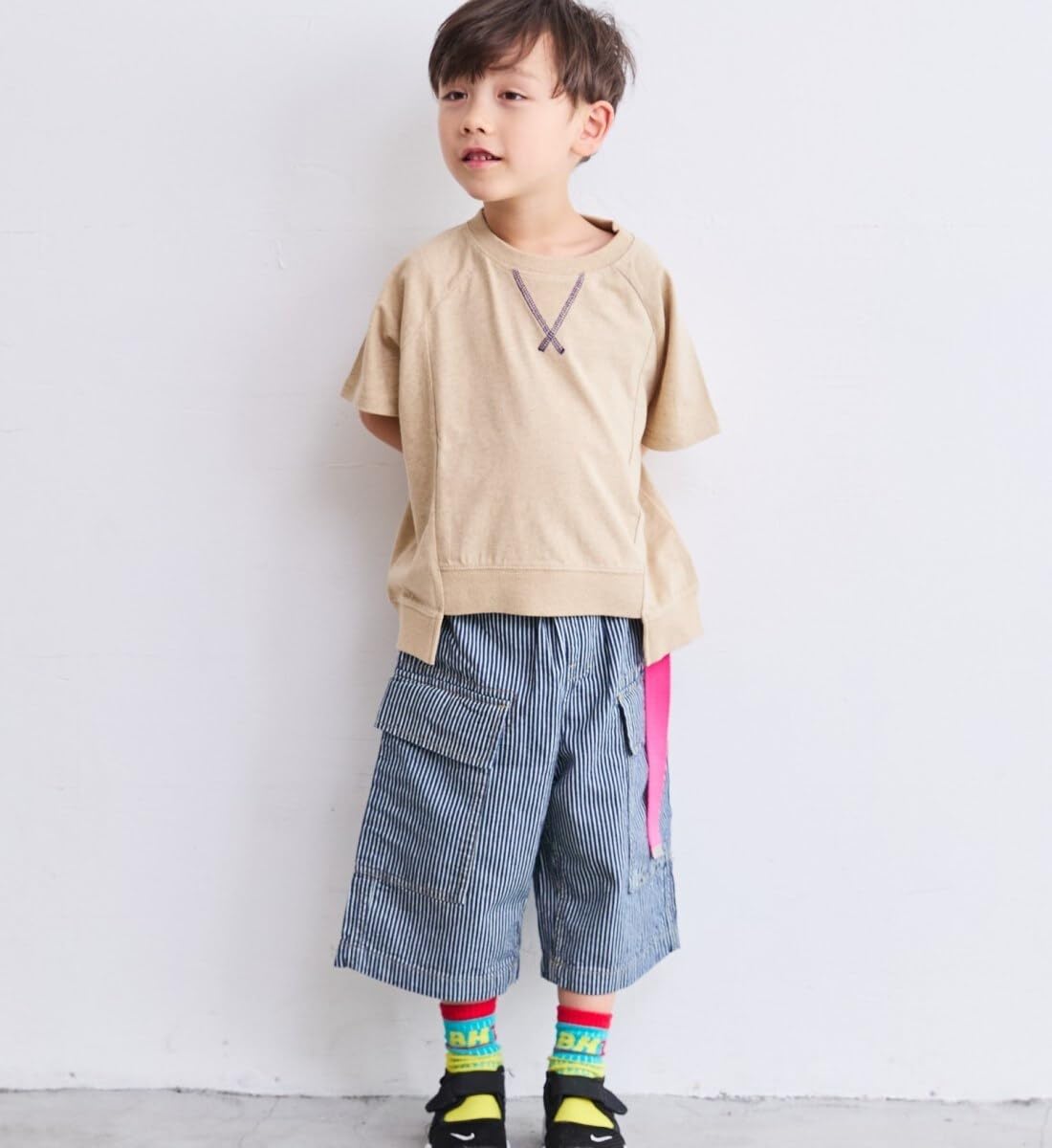 마키즈 래글런 변형 무지 티셔츠 Ｂ６０그레이 90 이미지 5
