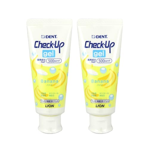라이온 덴트 체크업 젤 바나나 60g 2개입 불소 치약 이미지 2