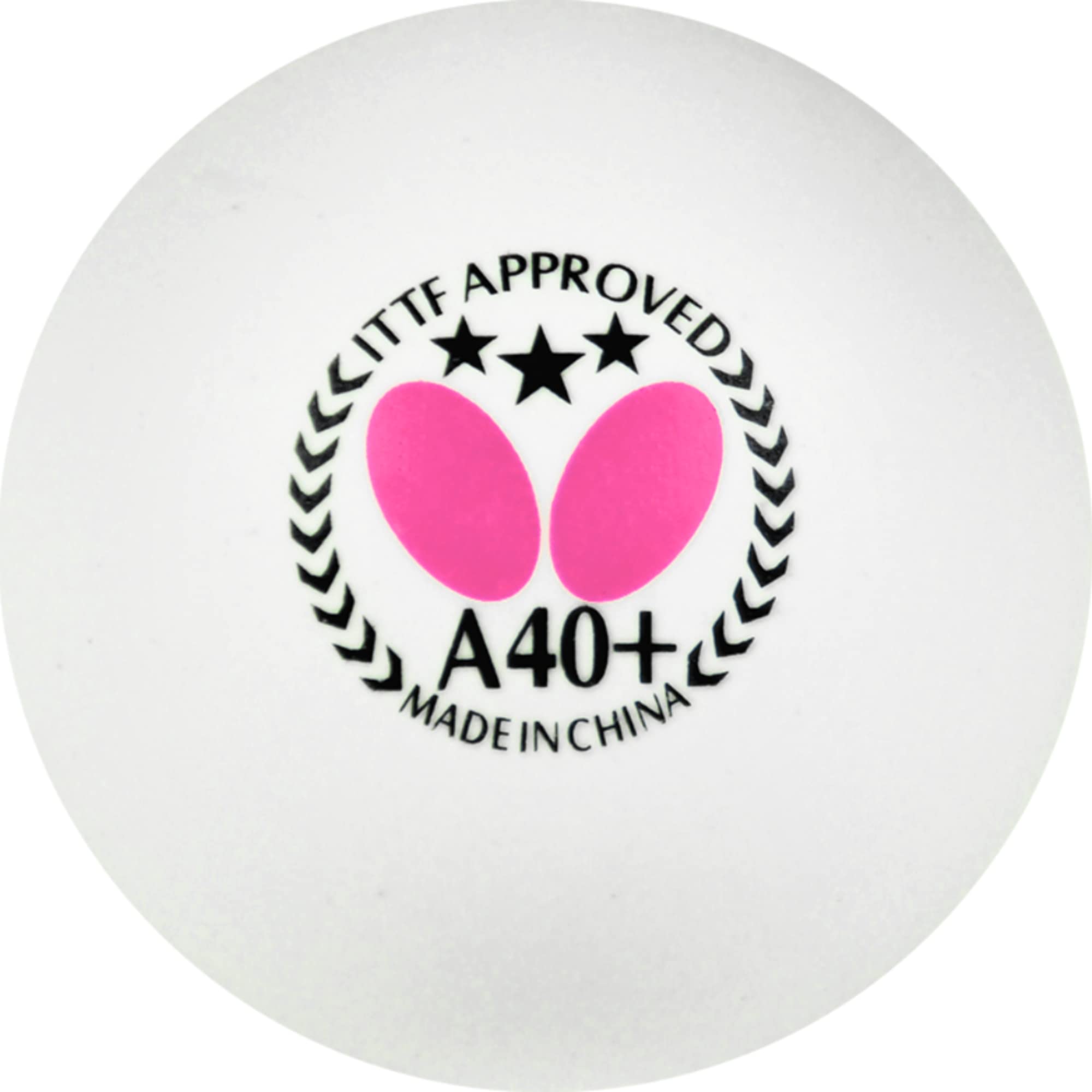 버터플라이 스리스타 볼 A40+ 탁구공 JTTA ITTF 공인구 6개입 이미지 2