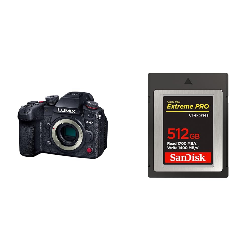 파나소닉 루믹스 블랙 DC-GH7 미러리스 카메라 바디 512GB
