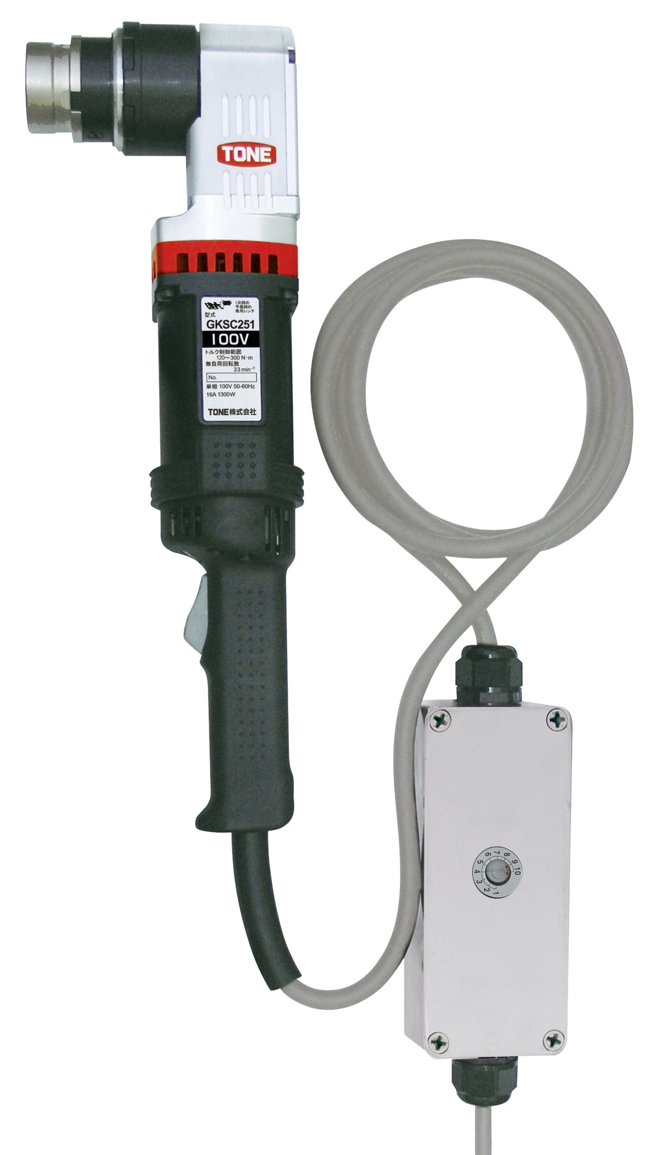 토네 타테카타이치방 GKSC251 M16-M24 코너형 섀어렌치 100V