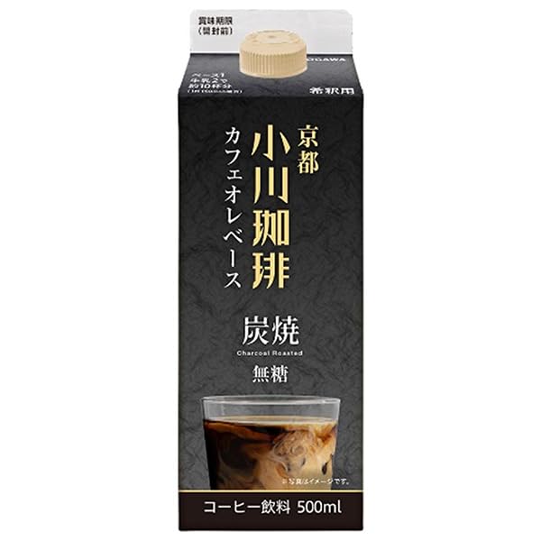오가와커피 교토 숯불 로스팅 카페오레 베이스 무당 500ml 24팩