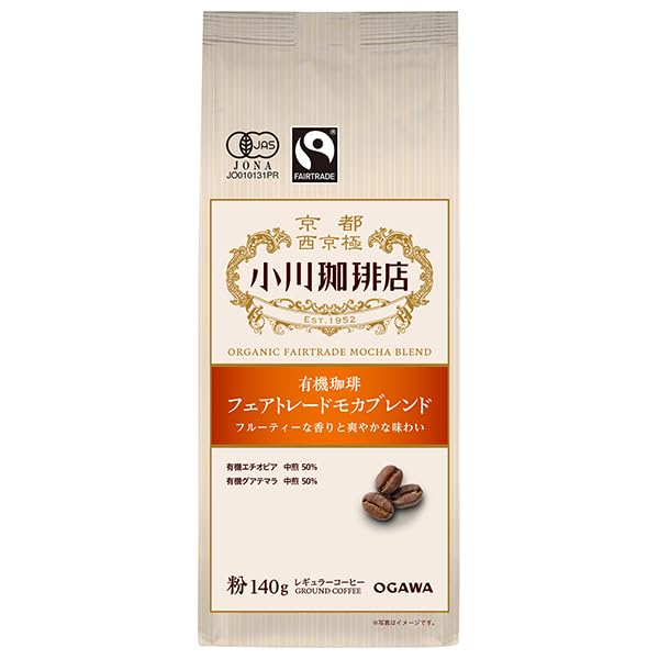 오가와커피 유기농 페어트레이드 모카 블렌드 분쇄원두 1400g 10봉 1