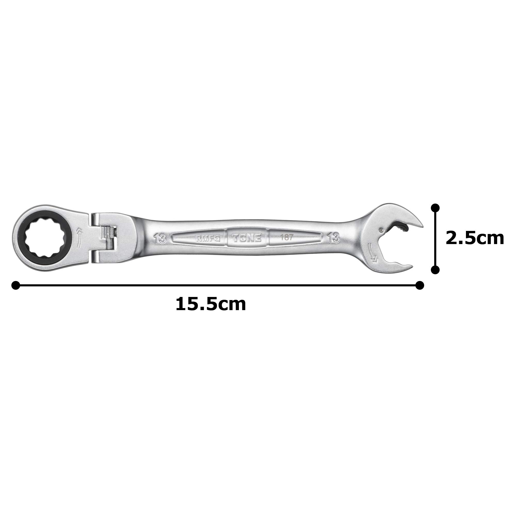 토네 퀵 라쳇 콤비네이션 렌치 RMFQ-13 13mm 이미지 5