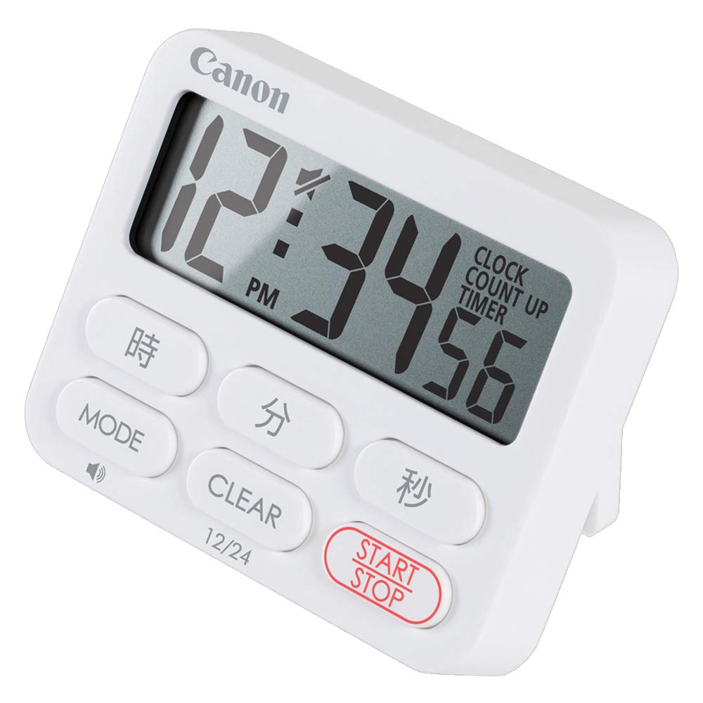 캐논 클록 타이머 화이트 CT-50-WH 주방 타이머 대형 액정 화이트 이미지 3
