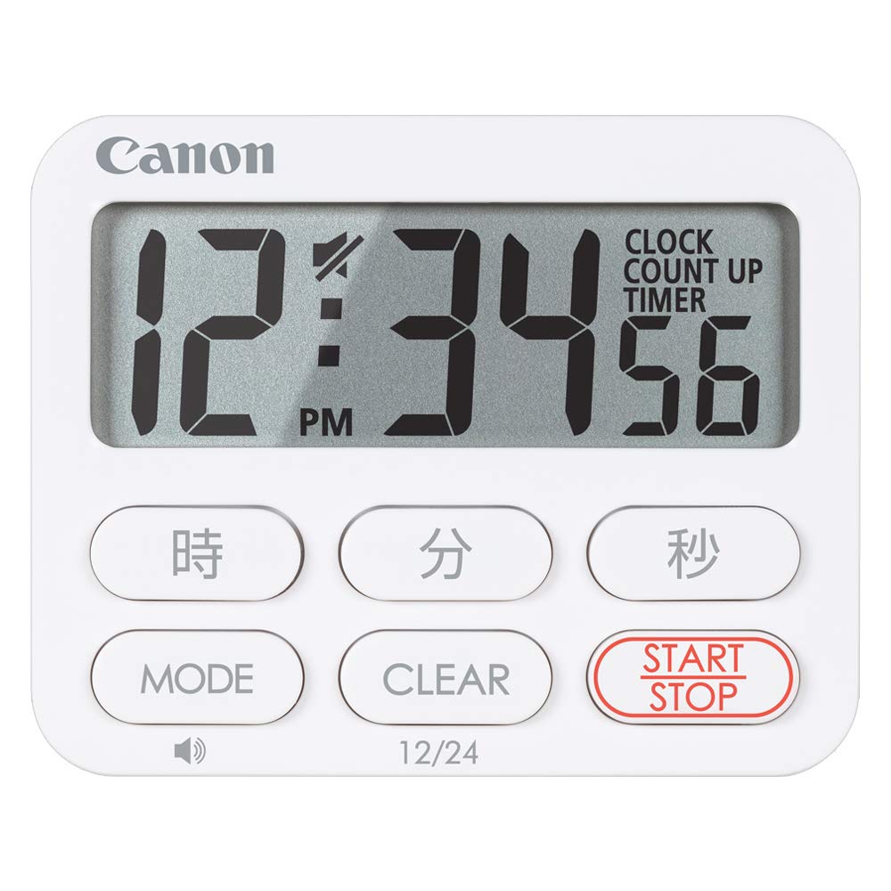 캐논 클록 타이머 화이트 CT-50-WH 주방 타이머 대형 액정 화이트