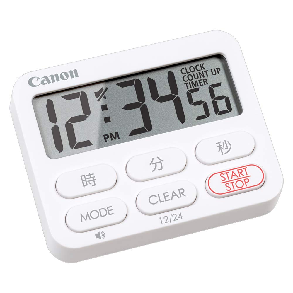 캐논 클록 타이머 화이트 CT-50-WH 주방 타이머 대형 액정 화이트 이미지 2