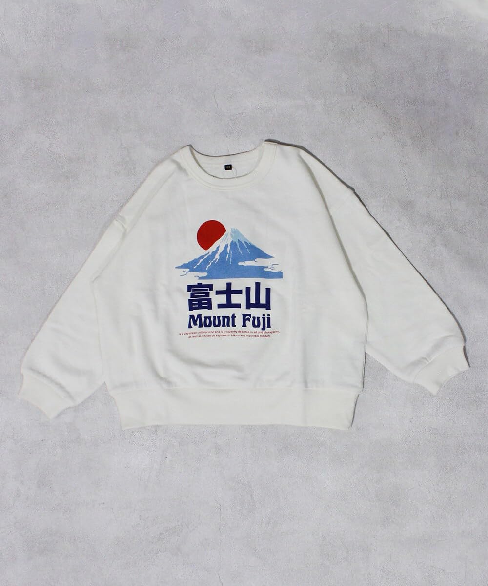 마키즈 빅 실루엣 재패니즈 프린트 맨투맨 B10 오프화이트 95 이미지 3