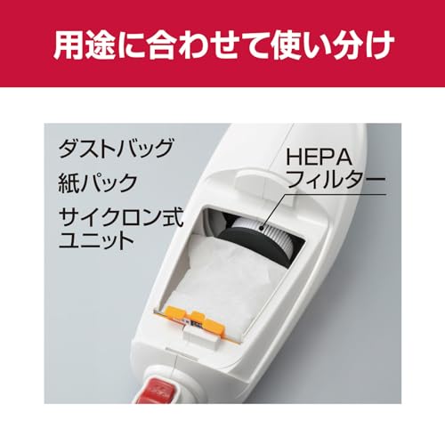 교세라 DHC181L5 화이트 충전식 청소기 HEPA 필터 100W 이미지 4
