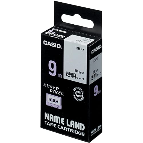 카시오 네임랜드 테이프 블루 XR-18BU 18mm 라벨지 블루 단품 이미지 2
