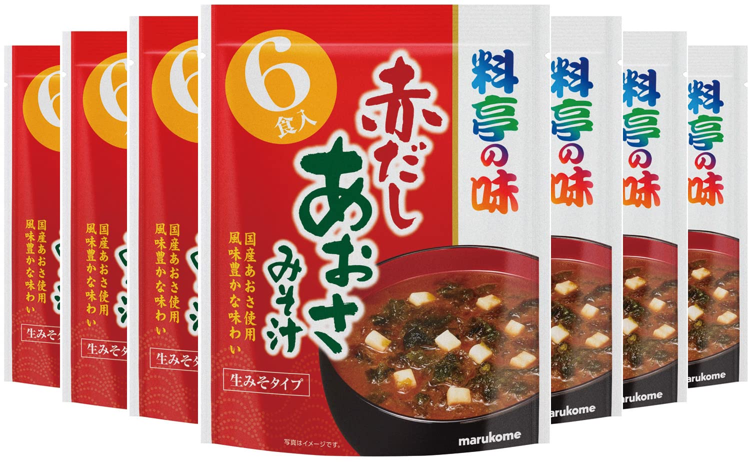 마루코메 료테이노아지 적된장 파래 6식 7개입